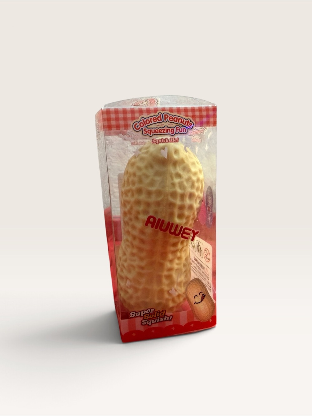 Crunchy Peanut Squishy Toy - Sensory Stress Relief Squeeze Toy